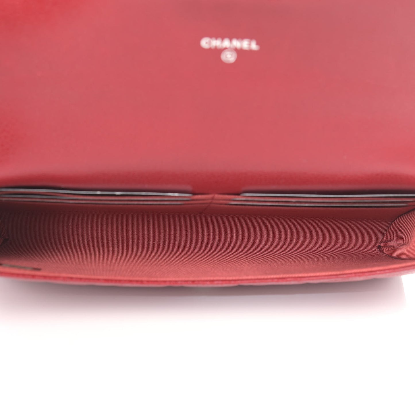 Caviar Quilted Travel Wallet Red