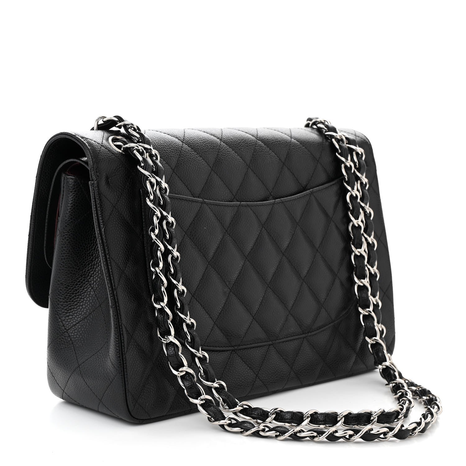 Chanel Caviar Quilted Jumbo Double Flap Black 3 of 11