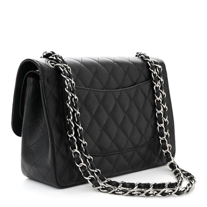 Chanel Caviar Quilted Jumbo Double Flap Black 3 of 11