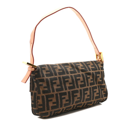 Fendi Zucca Crystal Flower Baguette Tobacco 3 of 9
