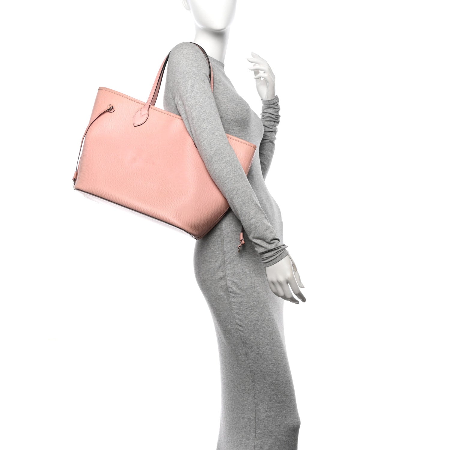 Louis Vuitton Epi Neverfull MM Rose Ballerine 2 of 21