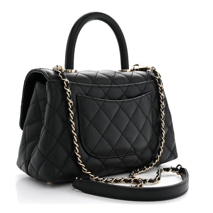 Chanel Caviar Quilted Mini Coco Handle Flap Black 3 of 11