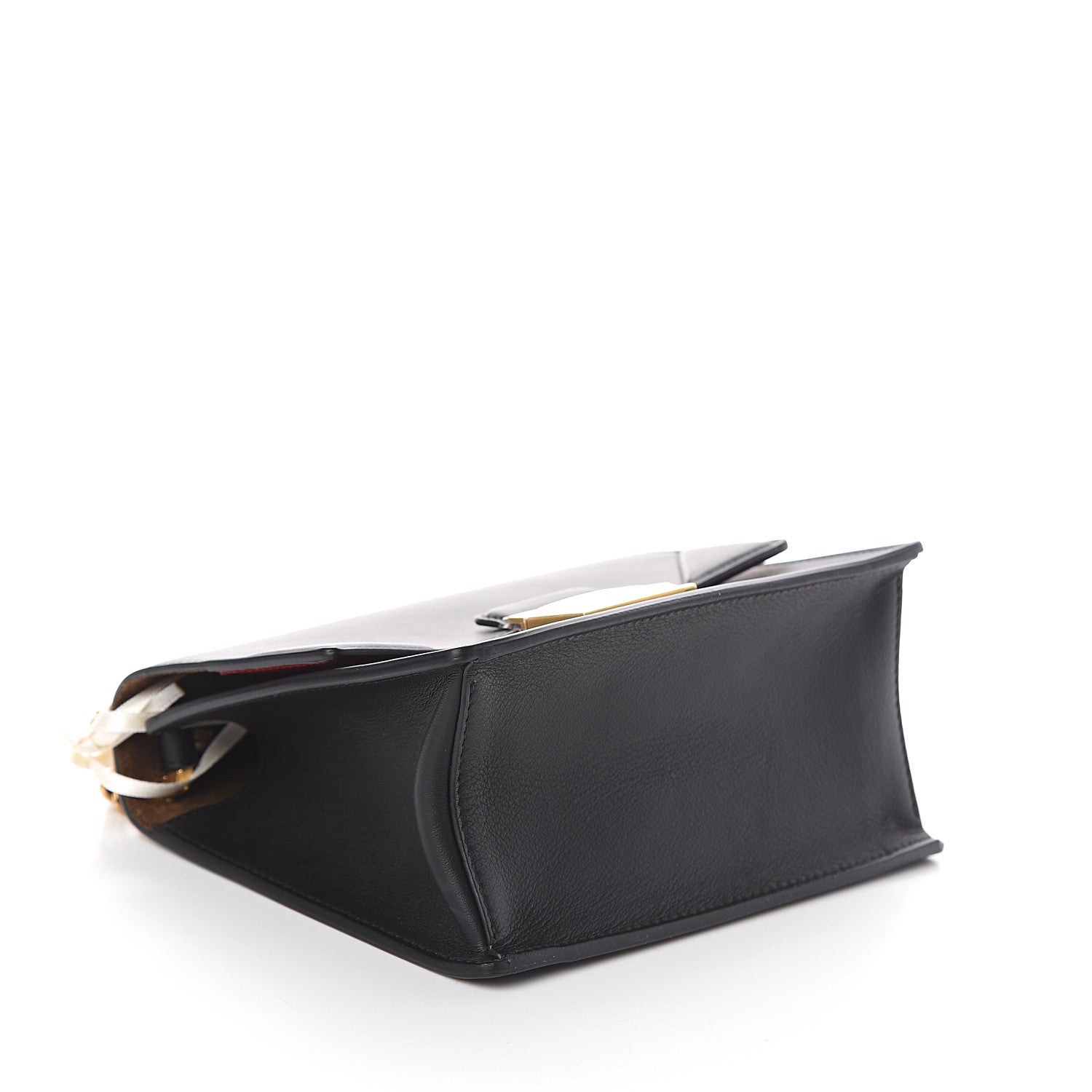 Fendi Vitello Grace Matte Small Kan U Shoulder Bag Black 3 of 7