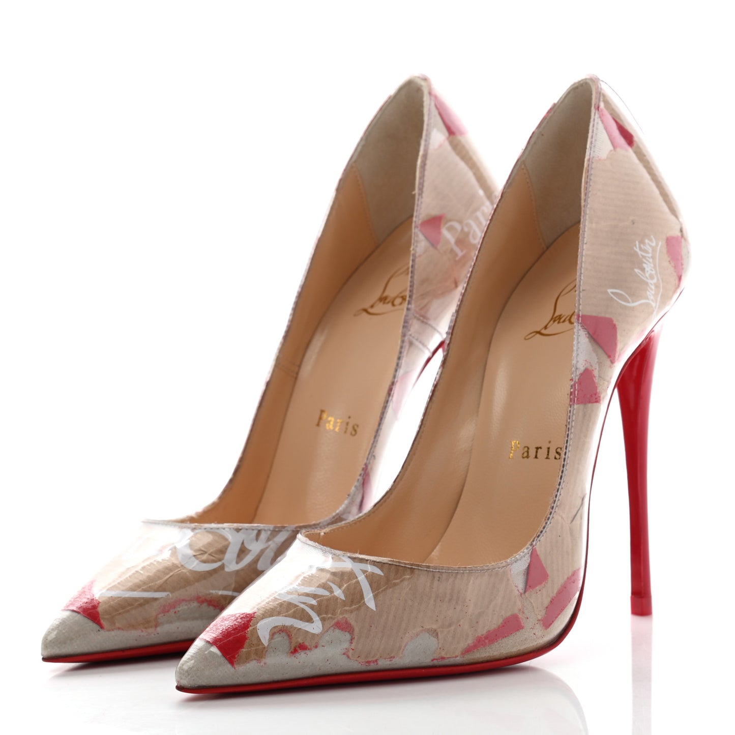 PVC Loubi Print So Kate 120 Pumps 35 Kraft