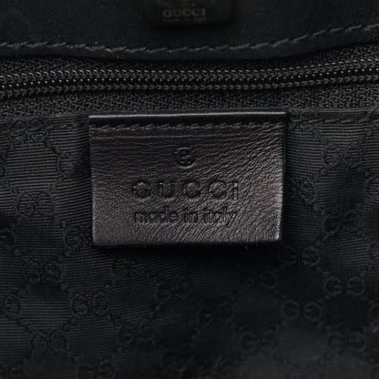 Gucci Calfskin Web Tote Black 6 of 12