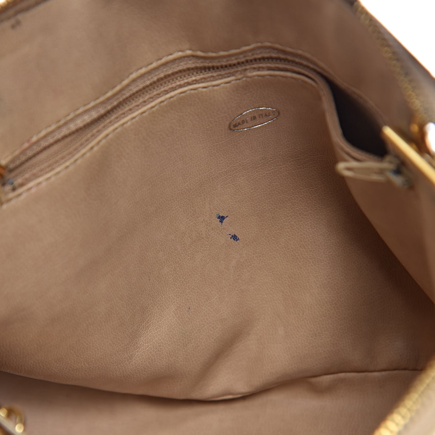 Lambskin Quilted Shoulder Bag Beige