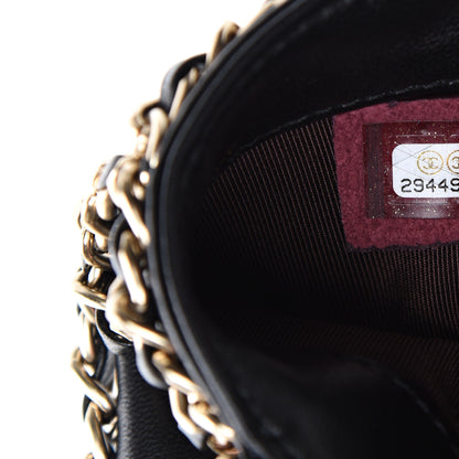 Chanel Lambskin Tech Me Out Clutch With Chain Black 7 of 10