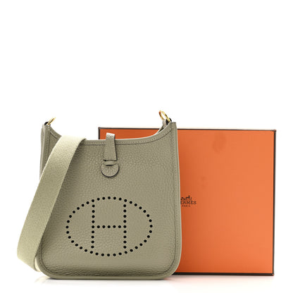 Hermes Taurillon Clemence Amazone Evelyne TPM Sauge 11 of 11