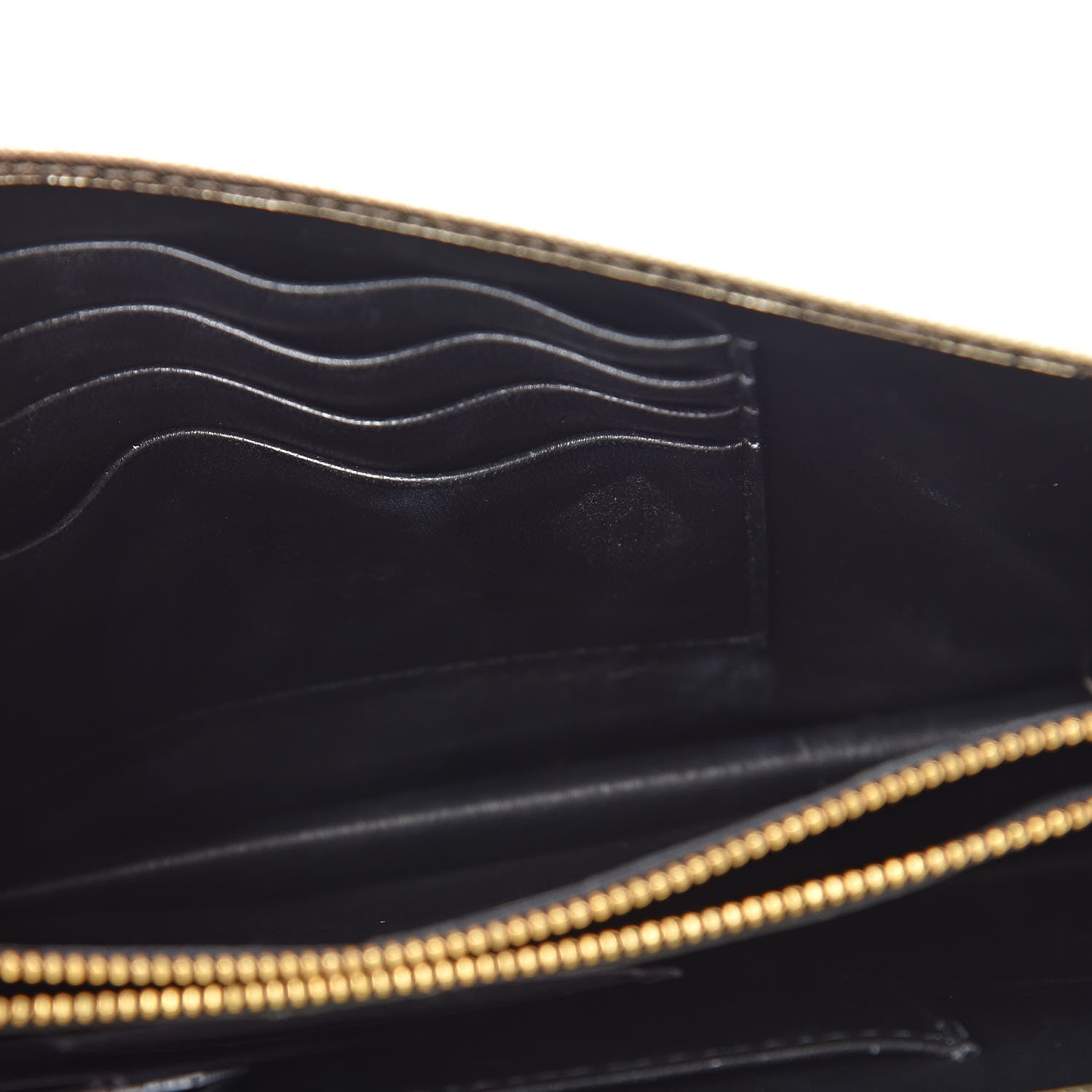 Prada Metallic Saffiano Lux Chain Wallet Pirite 10 of 10