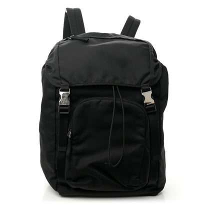 Prada Tessuto Nylon Montagna Double Buckle Backpack Black 1 of 11
