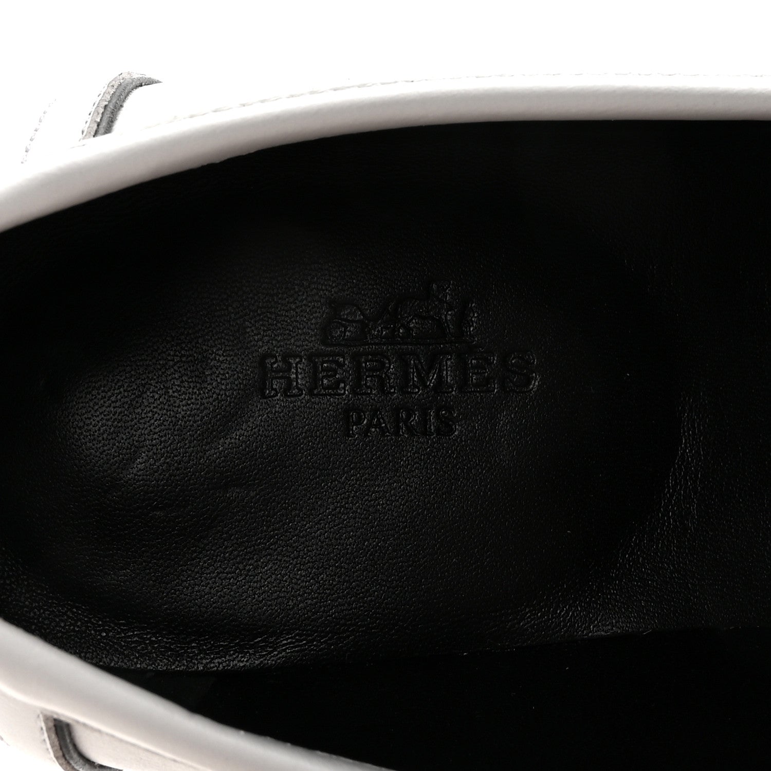 Hermes Calfskin Womens Paris Loafers 37.5 White 8 of 10