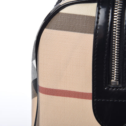 Burberry Supernova Check Patent Bowling Bag Black 16 of 17