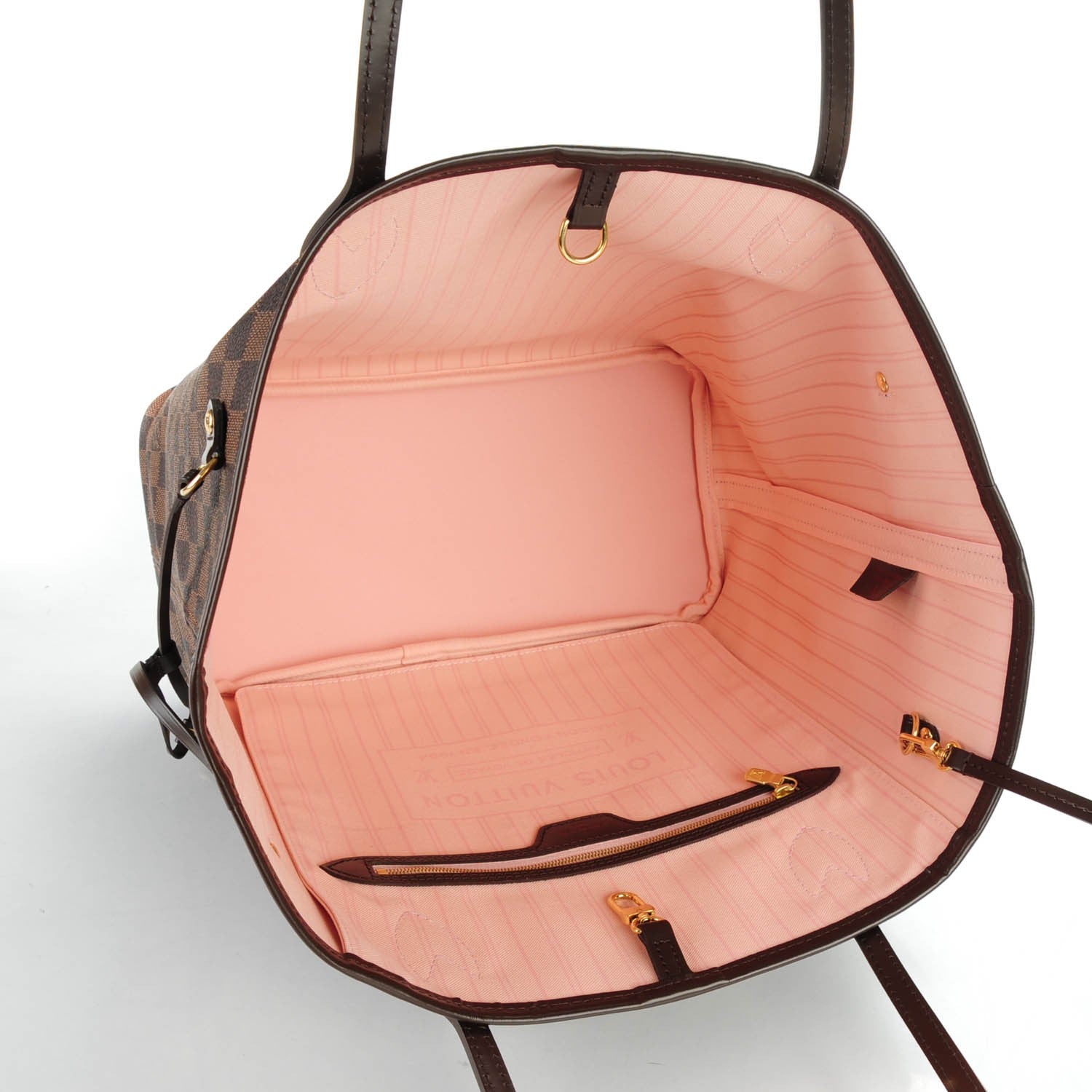 Louis Vuitton Damier Ebene Neo Neverfull MM Rose Ballerine 5 of 8