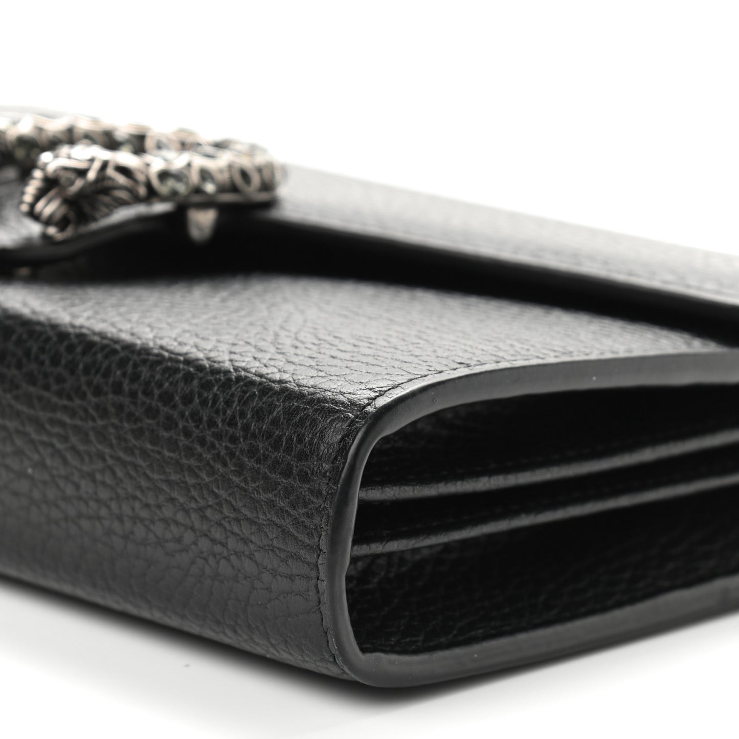 Calfskin Mini Dionysus Chain Wallet Black