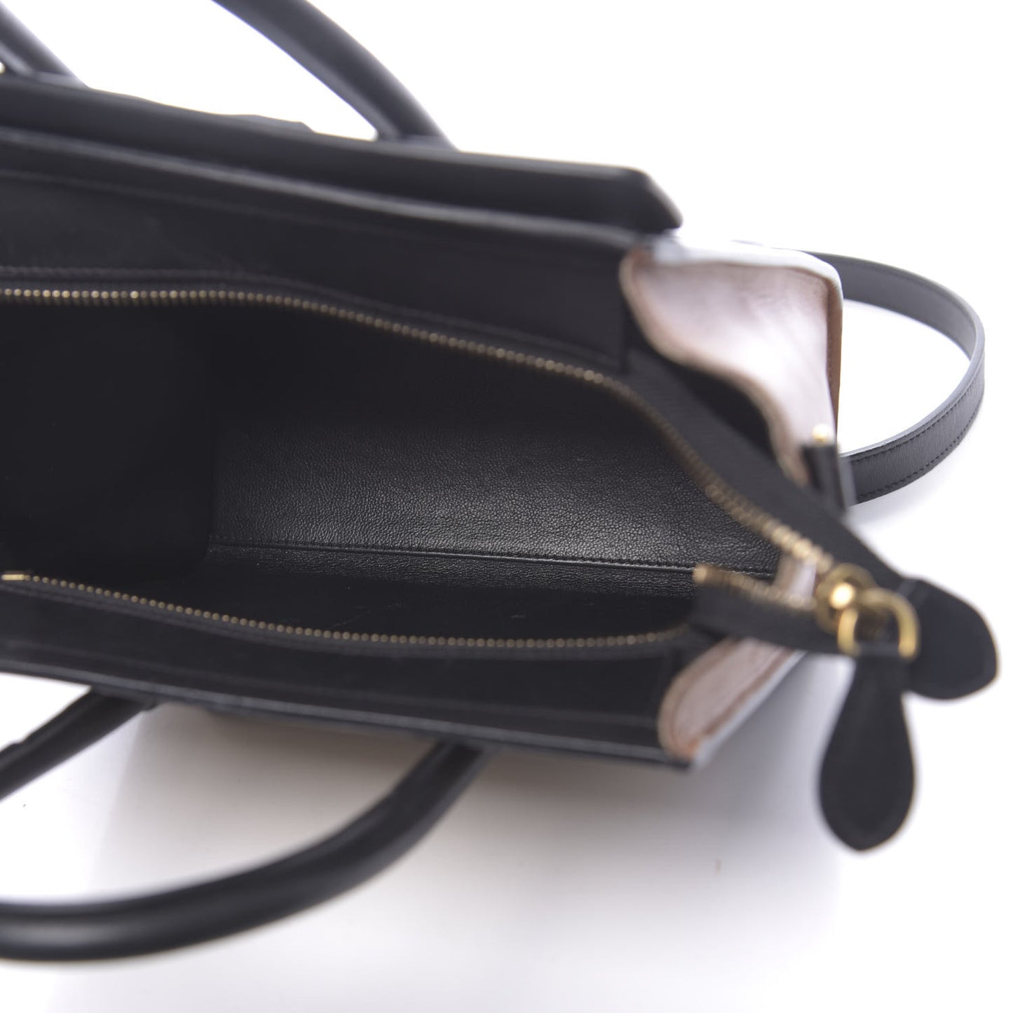 Satin Calfskin Nano Tri-Color Luggage Seashell