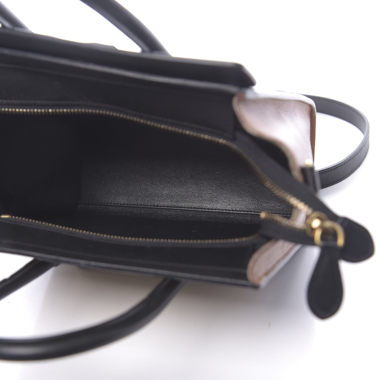 Celine Satin Calfskin Nano Tri-Color Luggage Seashell 5 of 14