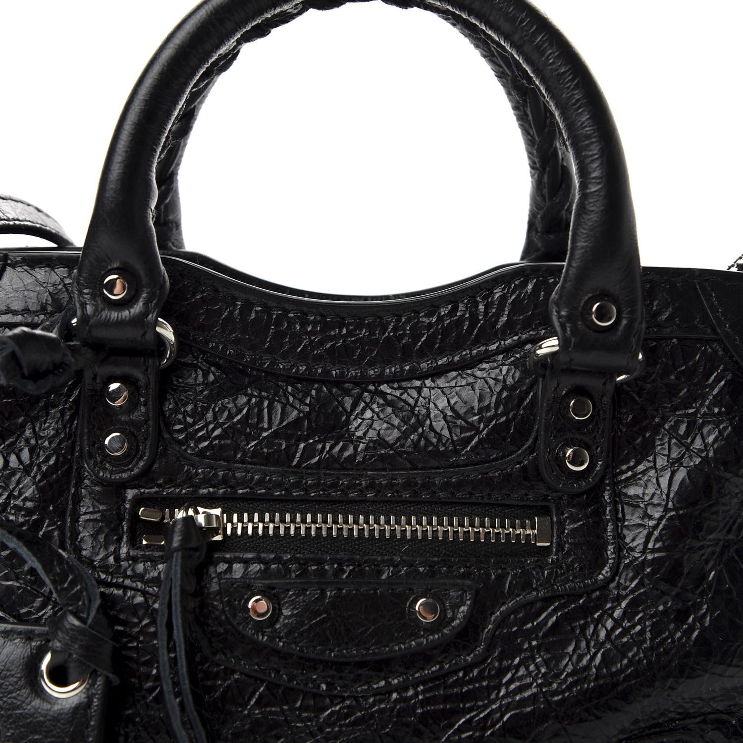 Balenciaga Agneau Classic Silver Hardware Nano City Black 10 of 10