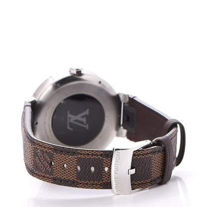 Louis Vuitton Stainless Steel Damier Ebene Tambour Horizon 42mm Smartwatch 4 of 7