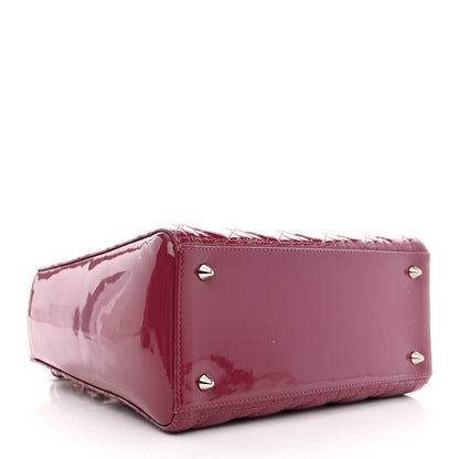 Christian Dior Patent Cannage Medium Lady Dior Dark Pink 5 of 12