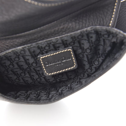 Christian Dior Grained Calfskin Saddle Belt Bag Black 4 of 11