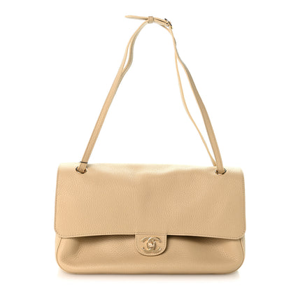 Chanel Grained Calfskin Small Souplissimo Maxi Flap Beige 1 of 10