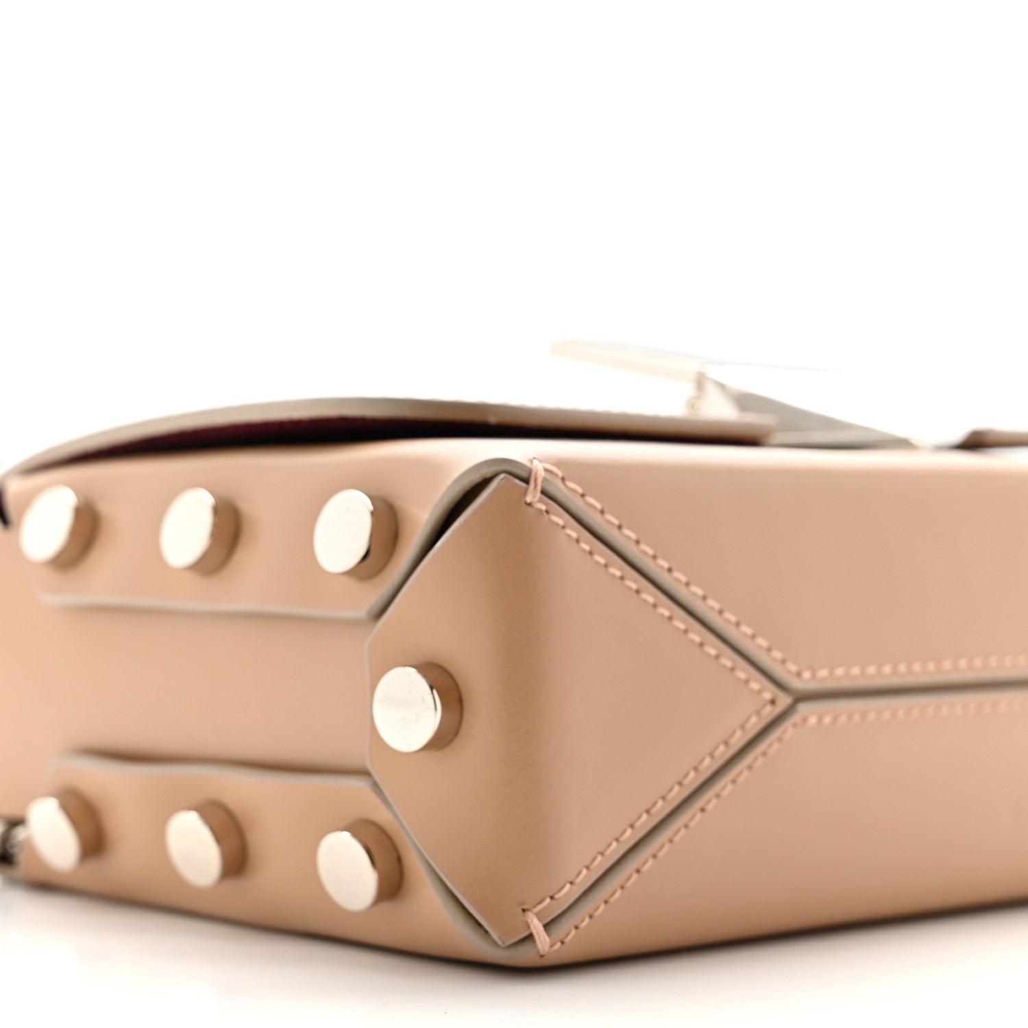 Jimmy Choo Chrome Spazzolato Lockett Petite Shoulder Bag Nude 8 of 9