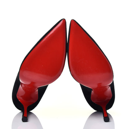Christian Louboutin Velvet Decoltish 100 Pumps 38.5 Black 5 of 7