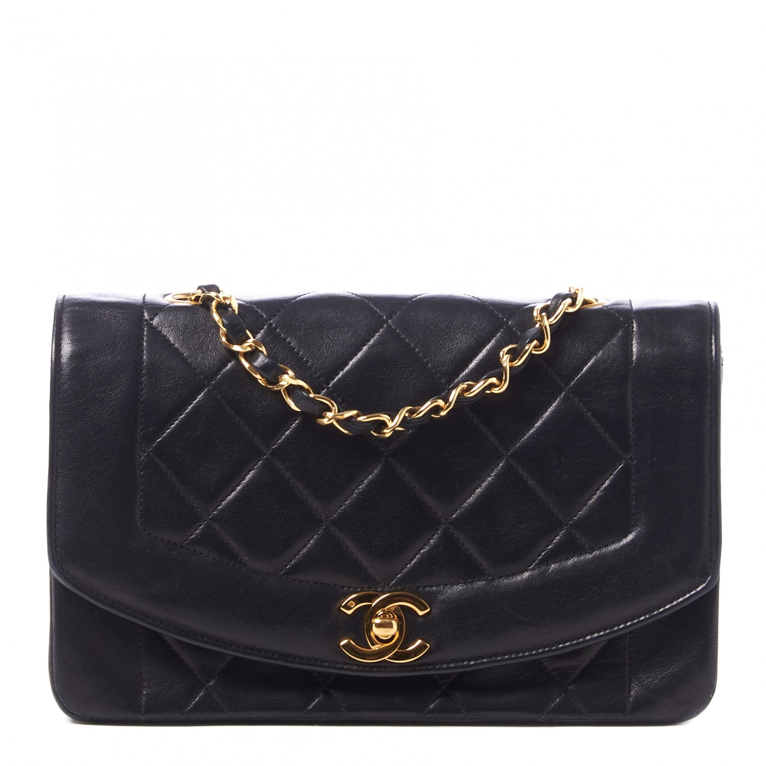 Chanel Lambskin Quilted Small Single Flap Black 1 of 10