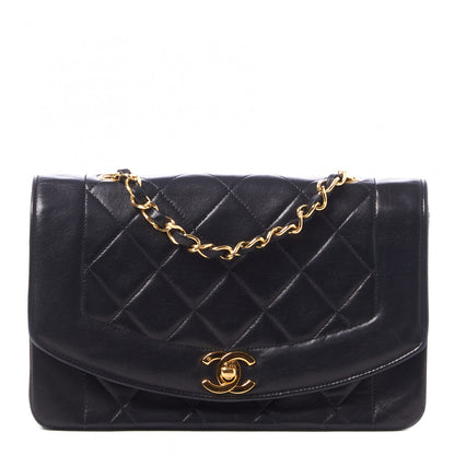 Chanel Lambskin Quilted Small Single Flap Black 1 of 10