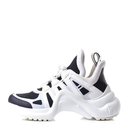 Louis Vuitton Calfskin Technical Nylon LV Archlight Sneakers 36.5 Marine 1 of 10