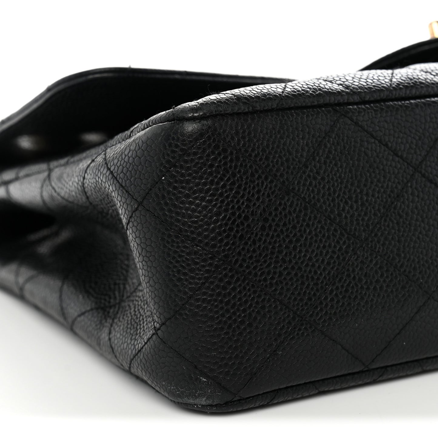 Caviar Quilted Jumbo Single Flap Black