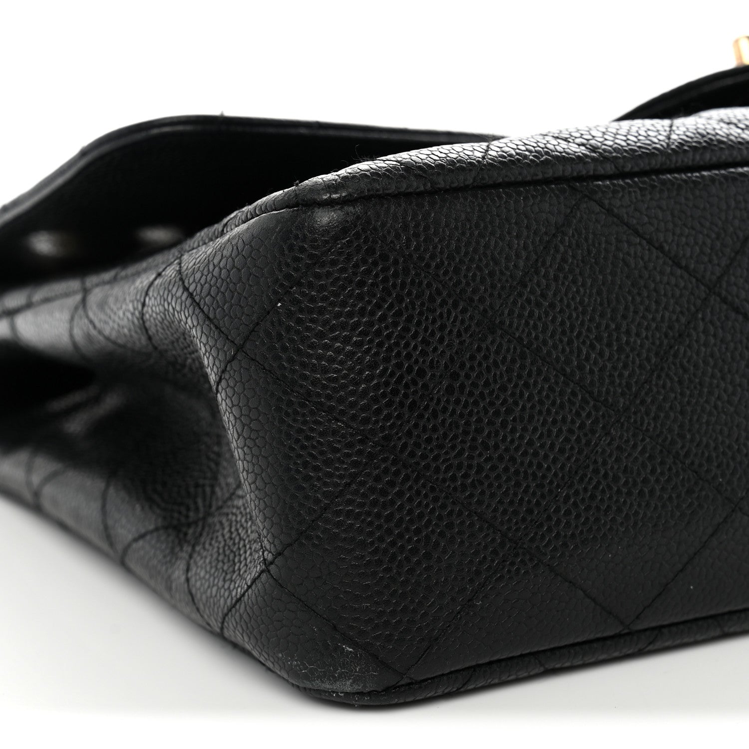 Chanel Caviar Quilted Jumbo Single Flap Black 9 of 13