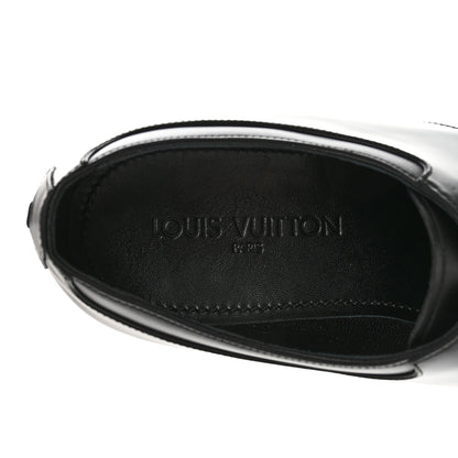 Louis Vuitton Lambskin Mens Derby Lace Up Shoes 9 Black 7 of 12