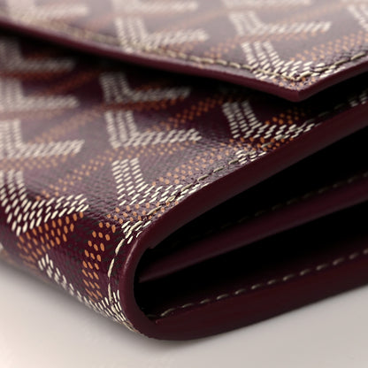 Goyard Goyardine Varenne Continental Wallet Burgundy 9 of 9