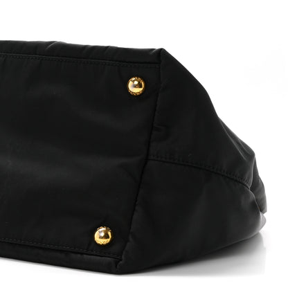 Prada Nylon Tessuto Fiocco Bow Tote Black 10 of 11