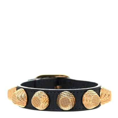 Balenciaga Agneau Giant 12 Gold Hardware Triple Tour M Bracelet Gris Chartreux 1 of 3