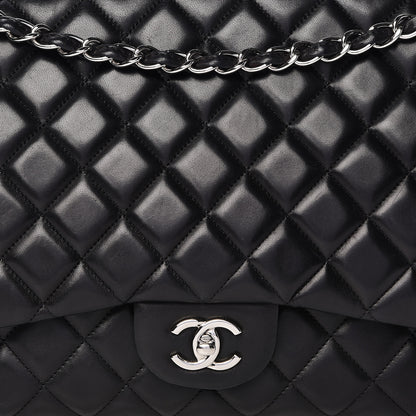 Chanel Lambskin Quilted Maxi Single Flap Black 16 of 16