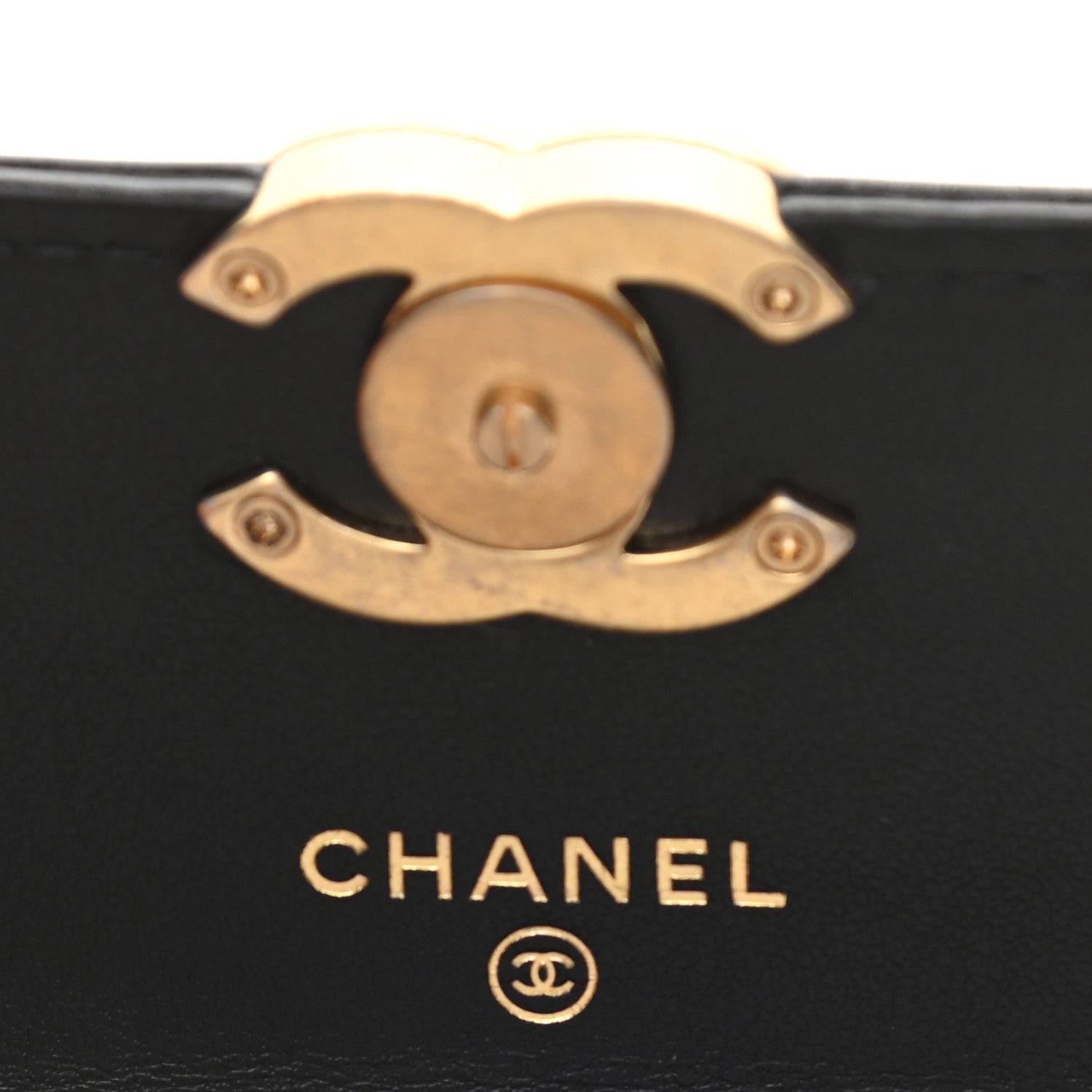 Chanel Calfskin Quilted Perfect Fit Coin Purse With Chain Black 6 of 12
