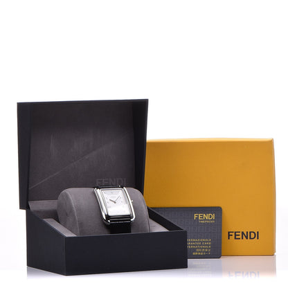 Fendi Stainless Steel Alligator 31mm Classico Quartz Watch 8 of 8