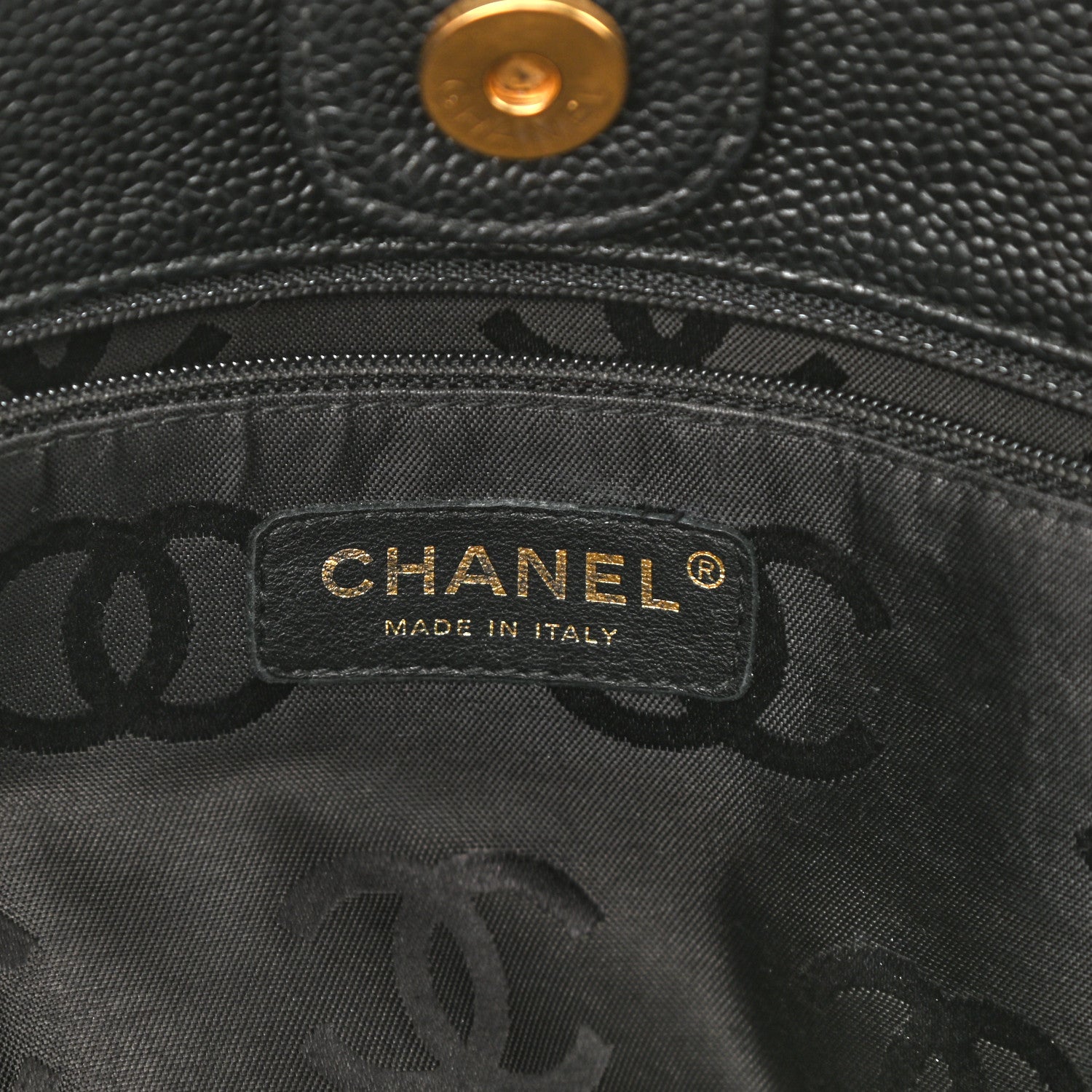 Chanel Caviar Bekko Chain Tote Black 6 of 10