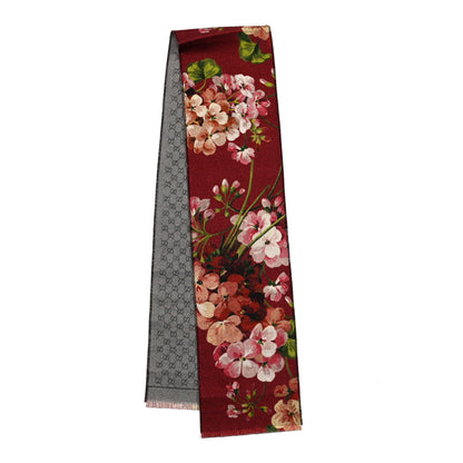 Gucci Wool GG Monogram Miniorophin Scarf Lacquer Pink 2 of 4
