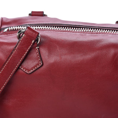 Prada Vitello Heavy Side Pocket Shoulder Bag Cherry 10 of 13