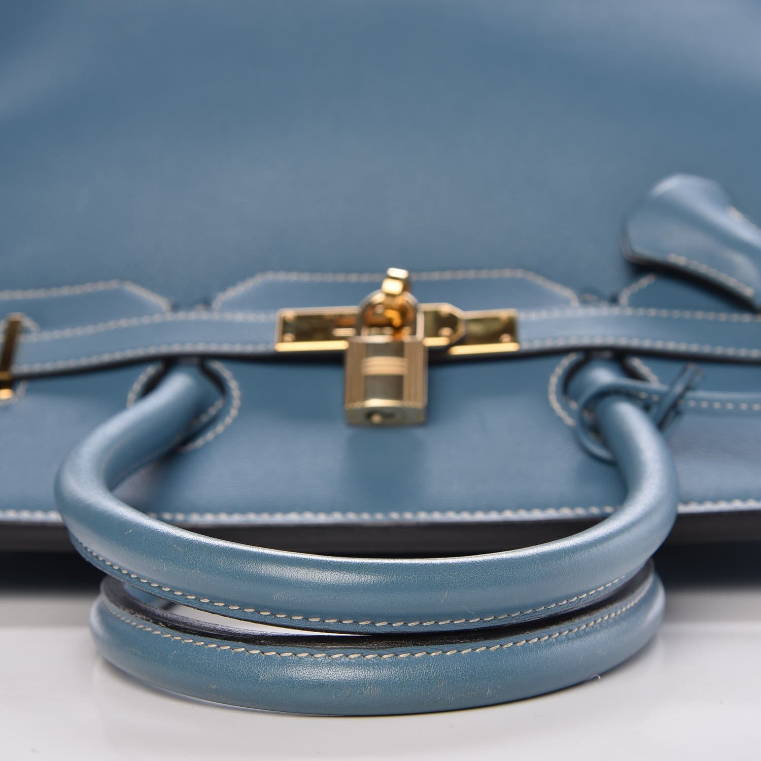 Hermes Gulliver Birkin 35 Blue Jean 17 of 33