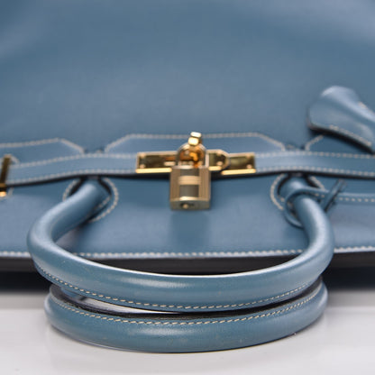 Hermes Gulliver Birkin 35 Blue Jean 17 of 33