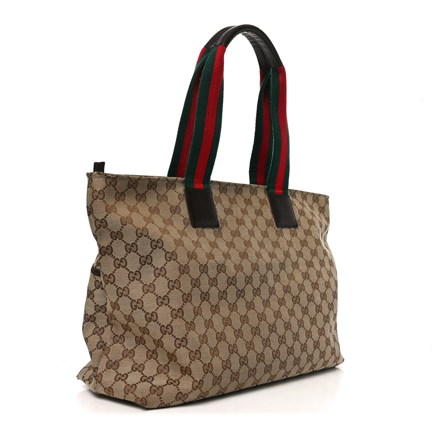 Monogram Web Large Diaper Tote Brown