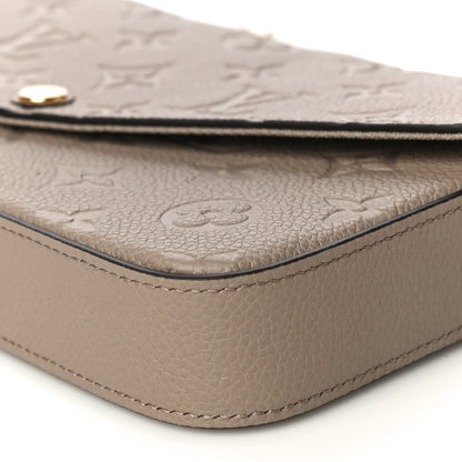 Louis Vuitton Empreinte Pochette Felicie Chain Wallet Tourterelle 8 of 9