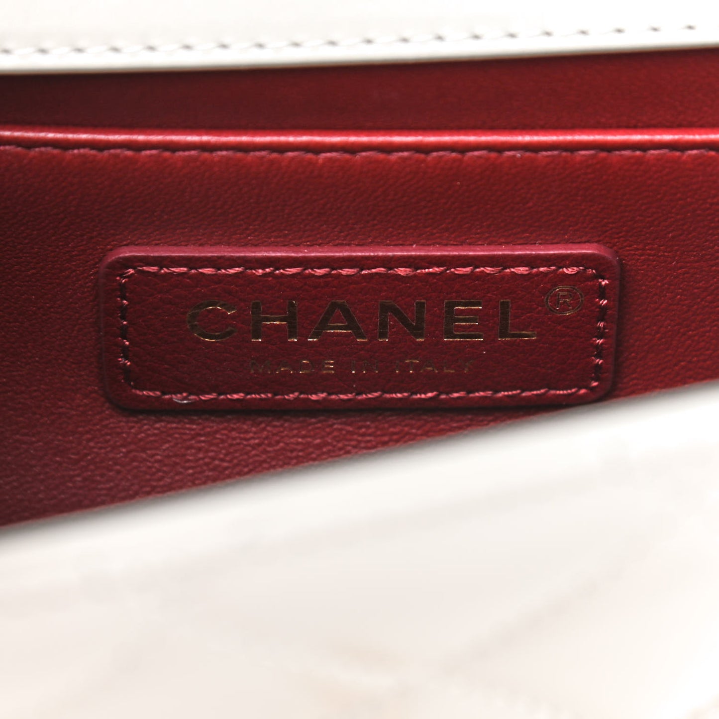 Calfskin Quilted Mini Perfect Fit Flap White