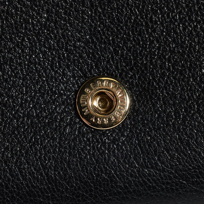 Mulberry Glossy Goatskin Dome Rivet French Purse Wallet Black 10 of 11