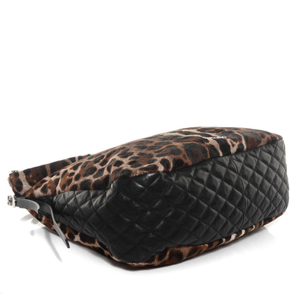 Jimmy Choo Pony Hair Leopard Large Boho Hobo 4 of 9