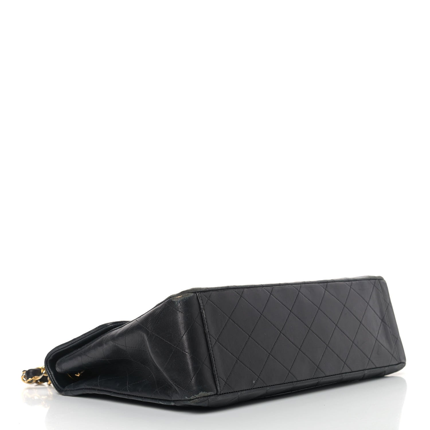 Chanel Lambskin Quilted XL Jumbo Single Flap Black 3 of 19